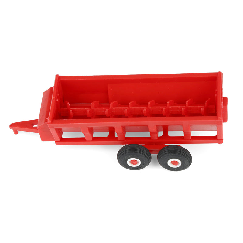 1/64 Plastic Red Manure Tandem Box Spreader Farm Implement by Standi Toys
