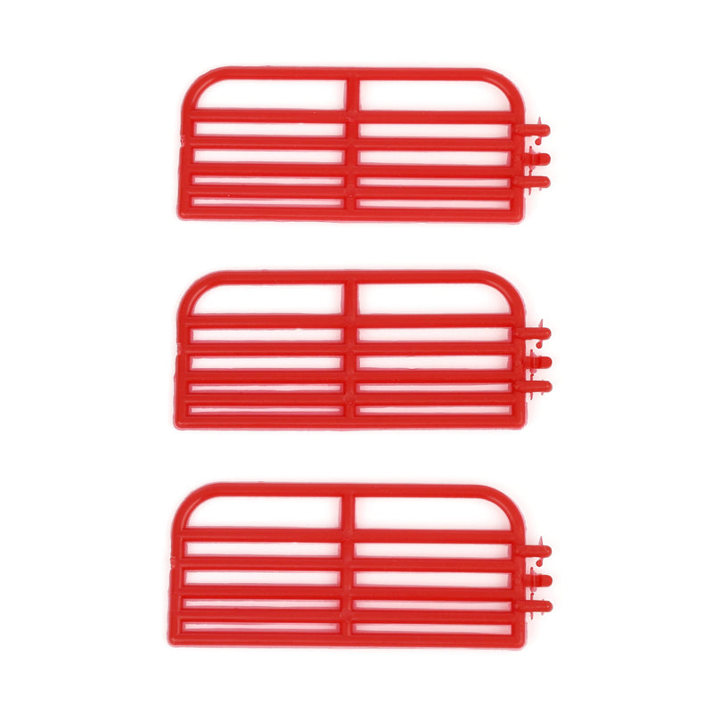1/64 Red (3) 10 feet Cattle Gate for Fence Farm Toy Accessory by Standi Toys