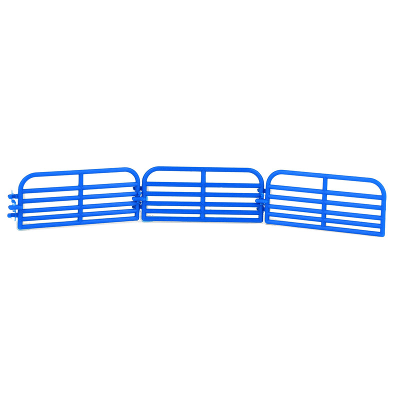 1/64 Blue (3) 10 feet Cattle Gate for Fence Farm Toy Accessory by Standi Toys