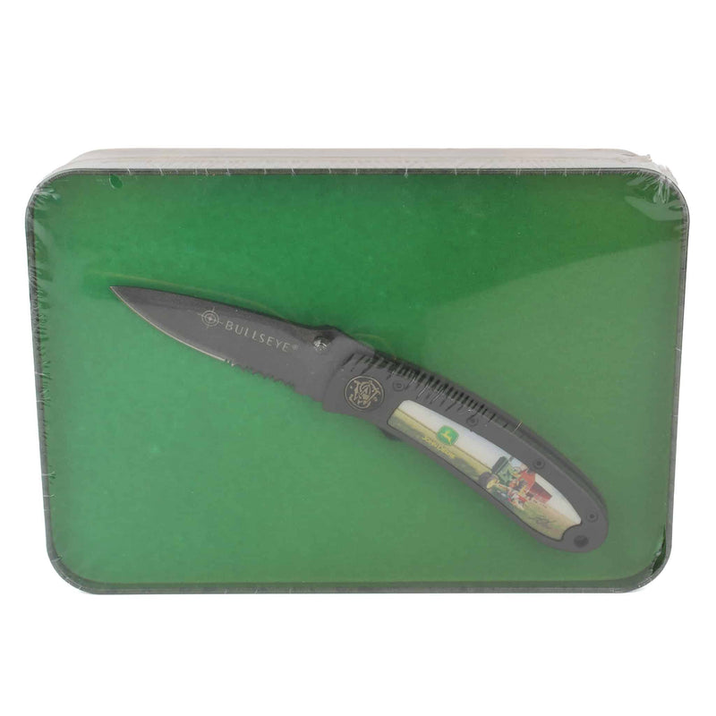 Smith & Wesson John Deere Bullseye Folding Knife with Donald Zolan Design in Tin