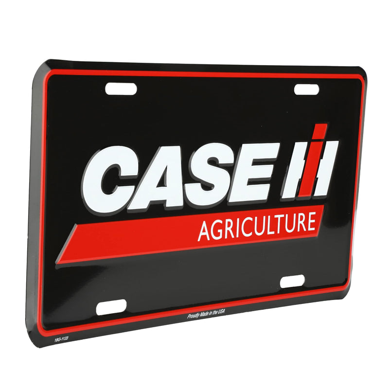 Case IH Agriculture 12in x 6in Black License Plate