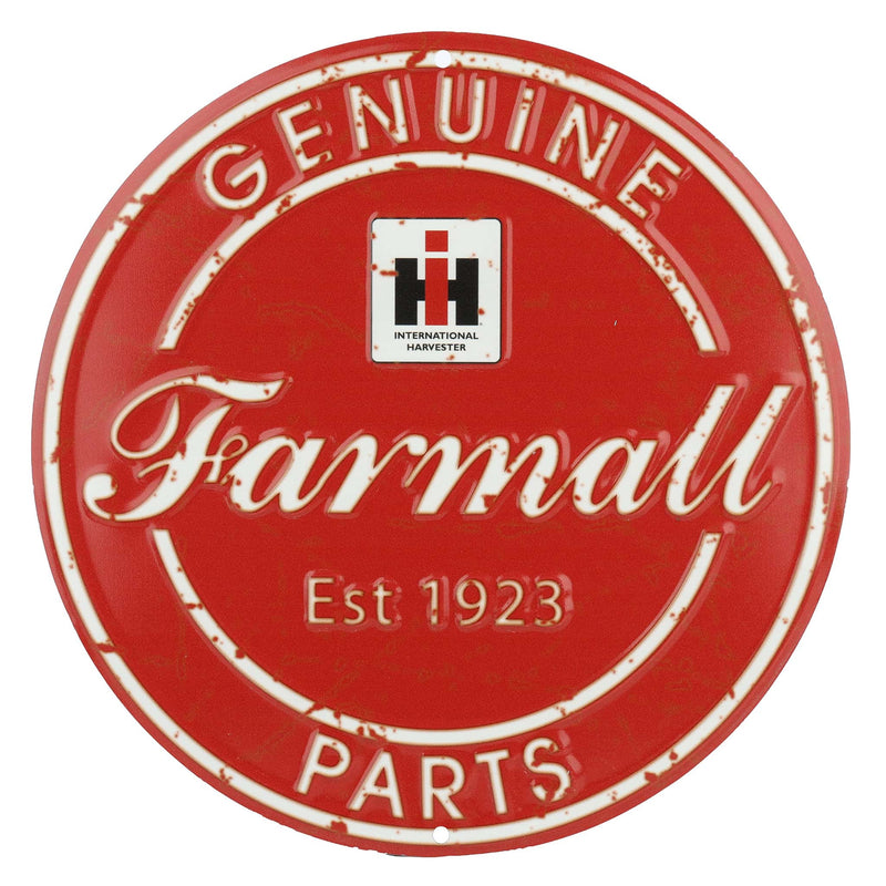 IH Farmall Genuine Parts 12in Round Sign