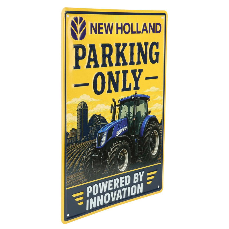New Holland Parking Only Powered by Innovation 12in x 16in Metal Sign