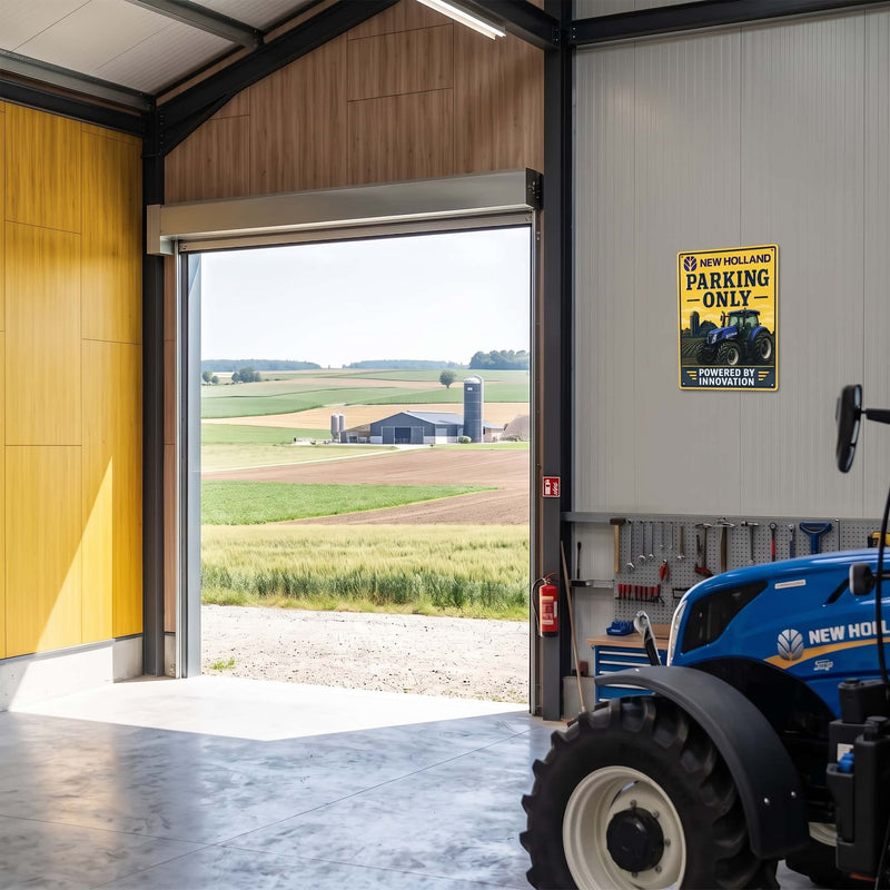 New Holland Parking Only Powered by Innovation 12in x 16in Metal Sign