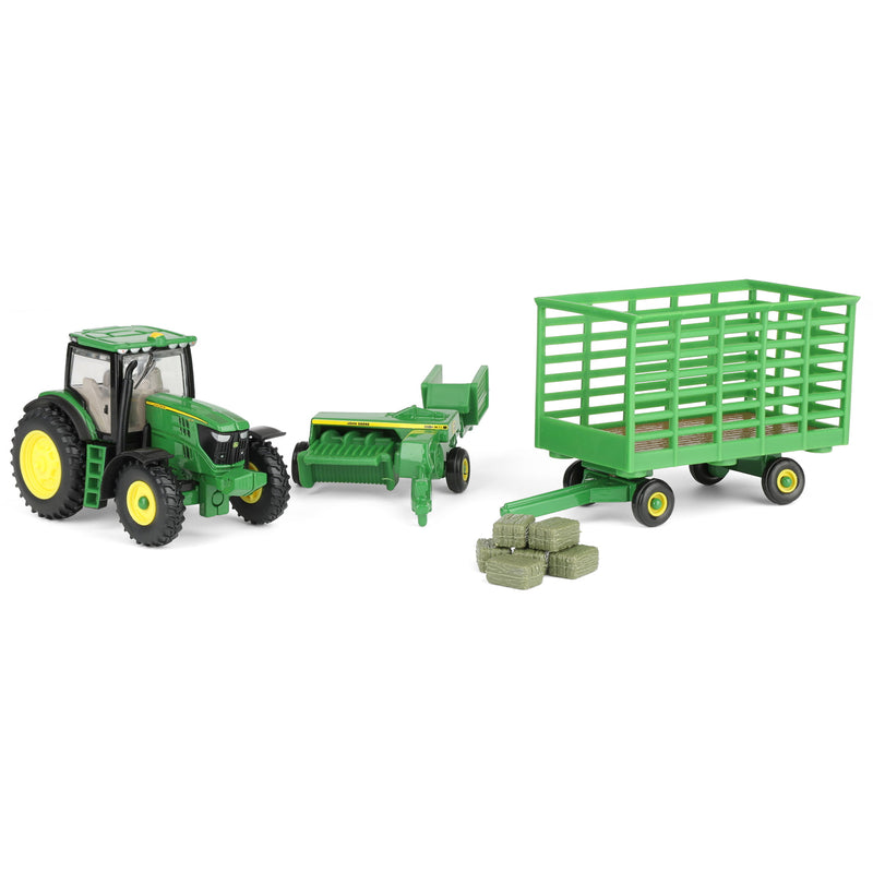 1/64 John Deere 6210R Tractor Haying Set by ERTL
