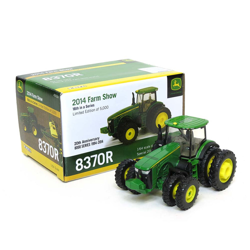 1/64 John Deere 8370R Tractor with Duals by ERTL, 2014 Farm Show Edition
