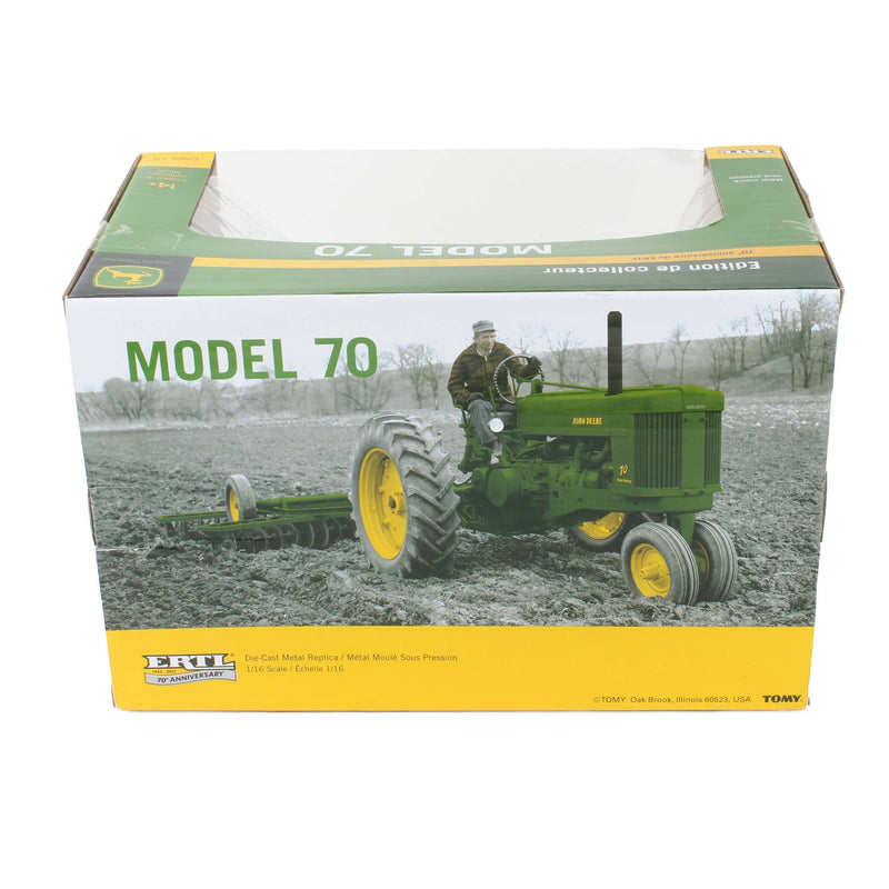 1/16 John Deere Model 70 Narrow Front Tractor, Collector Edition 70th Anniversary of ERTL