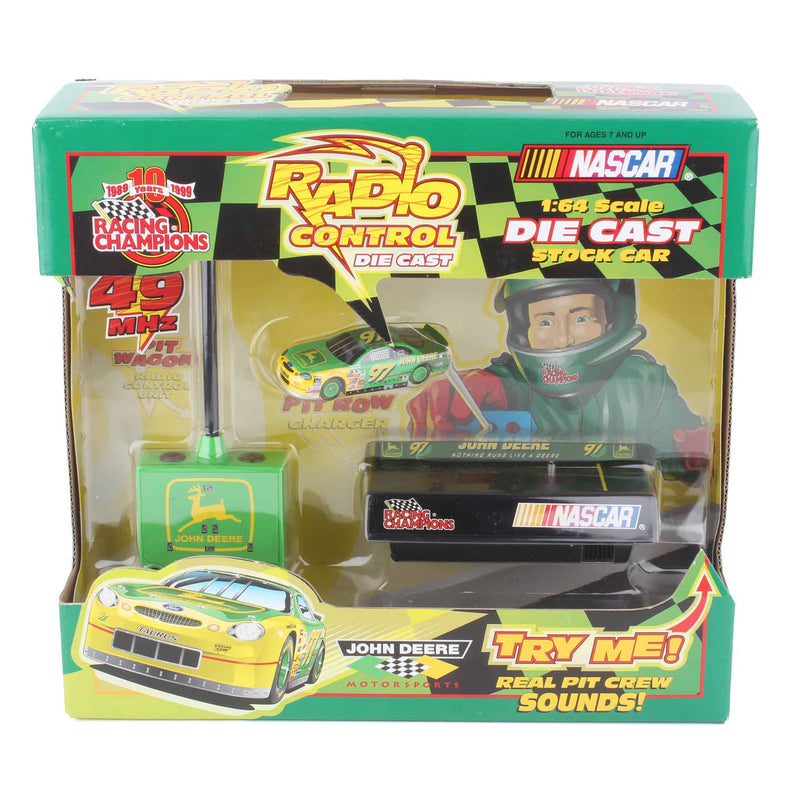 1/64 John Deere #97 NASCAR Radio Control DieCast Stock Car by Racing Champions, 10 Year Anniversary