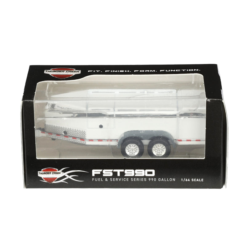1/64 Thunder Creek FST990 Tandem Axle Fuel Trailer, White