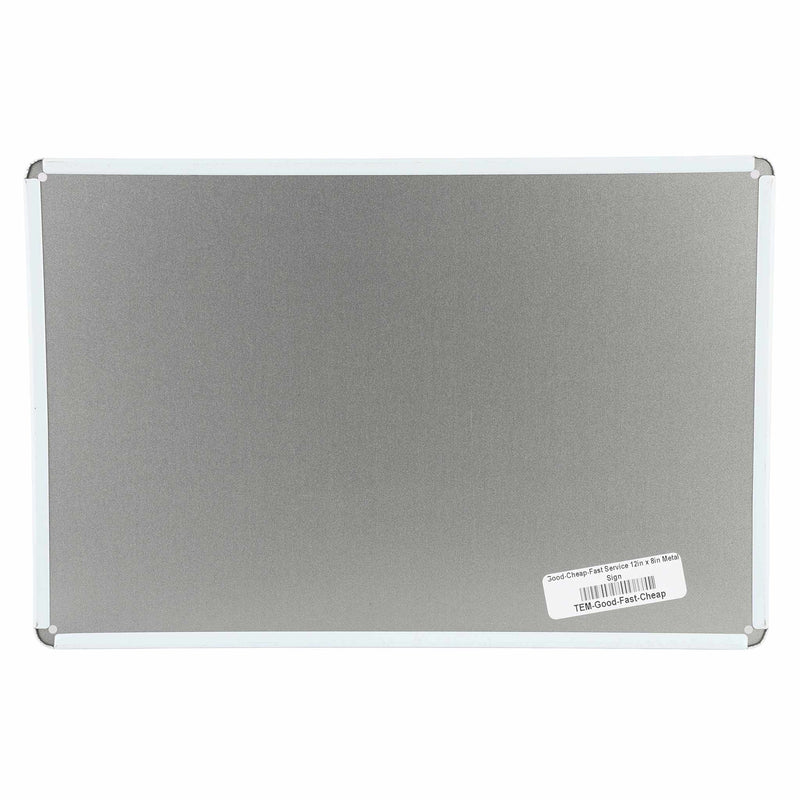 Good-Cheap-Fast Service Metal Sign, 12in x 8in