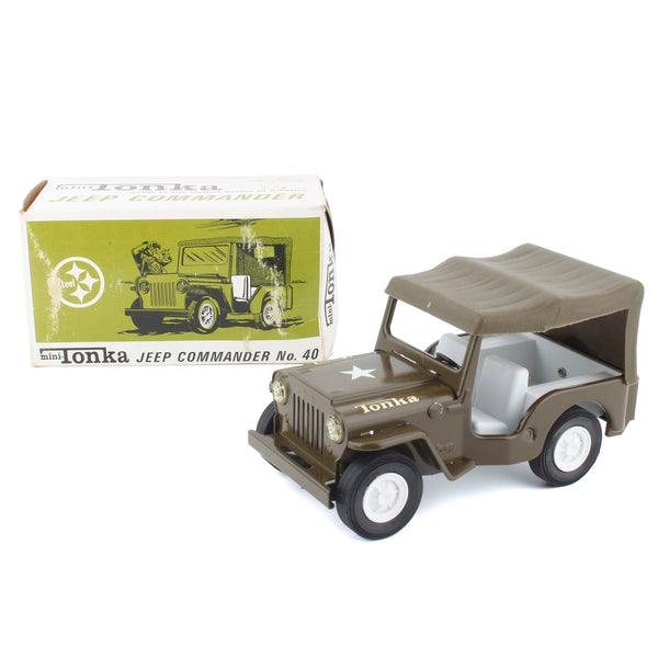 Vintage 1960s Mini Tonka Jeep Commander No 40 with Original Box by