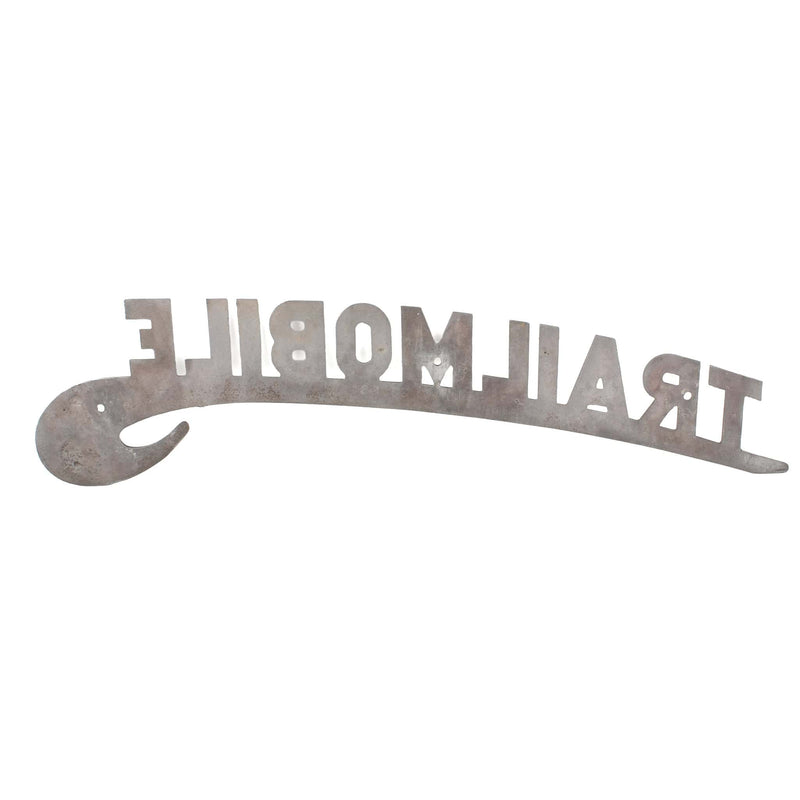 Large 22in Vintage TRAILMOBILE Semi Truck Metal Emblem Badge