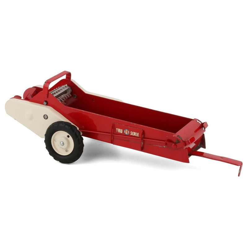 1/16 Red & White Tru-Scale Manure Spreader with White Rims-Loose