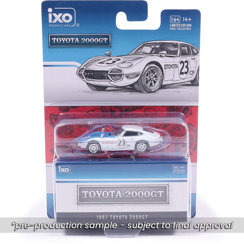 1/64 1967 Toyota 2000GT White MF10-10001 by IXO America