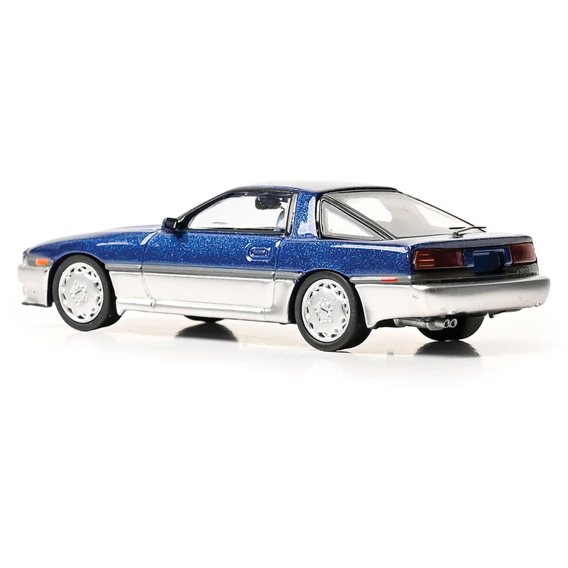 1/64 1987 Toyota Supra (A70) Dark Blue Metallic and Silver by IXO America