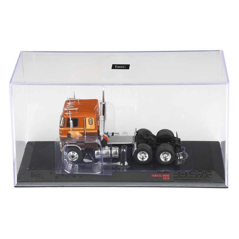 1/64 1976 Ford COE 9000 Truck by IXO America, Brown & Tan