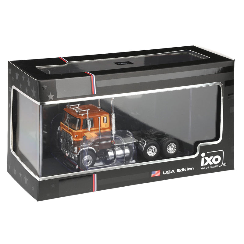 1/64 1976 Ford COE 9000 Truck by IXO America, Brown & Tan