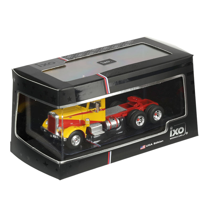 1/64 1963 Peterbilt 281 Yellow and Red by IXO America