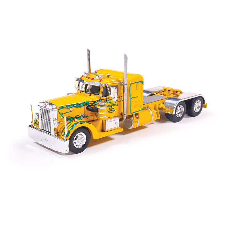 1/64 1962 Peterbilt 350 Yellow with Green Flames by IXO America