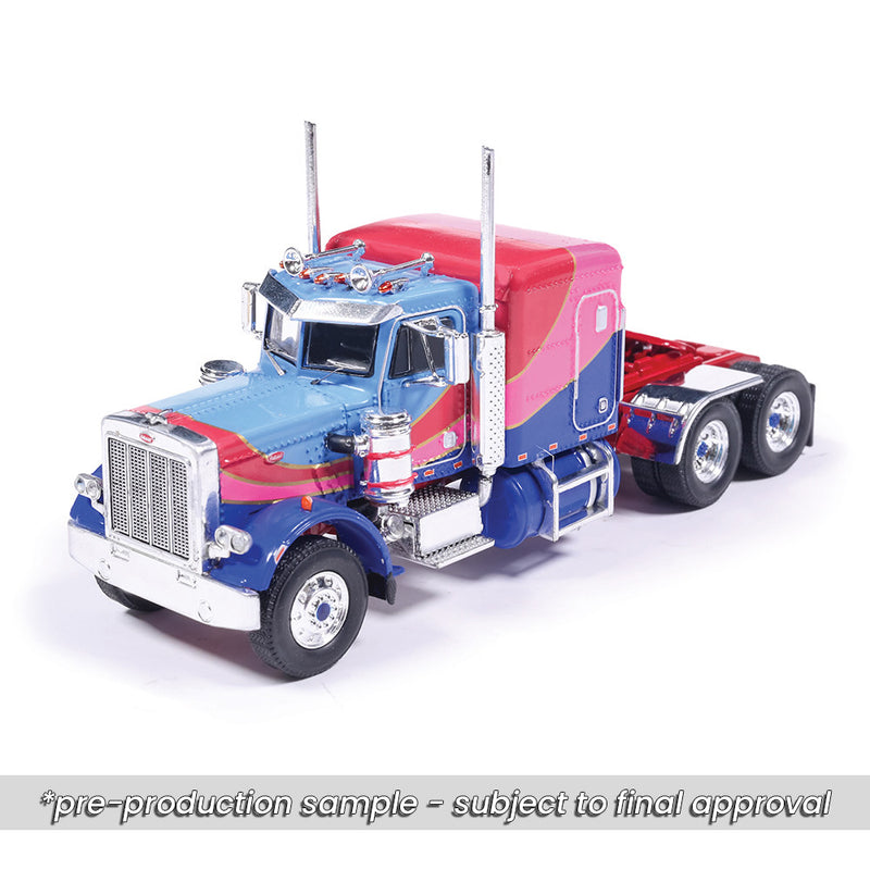 1/64 1973 Peterbilt 359 Blue and Pink by IXO America