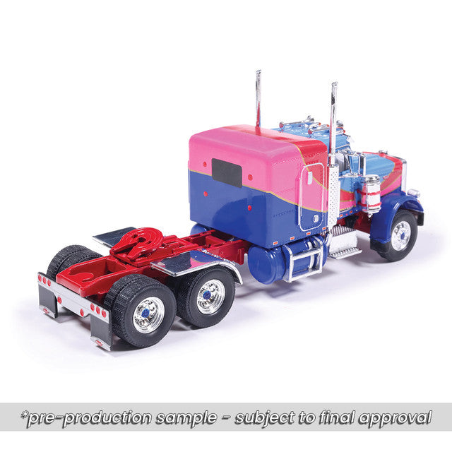 1/64 1973 Peterbilt 359 Blue and Pink by IXO America