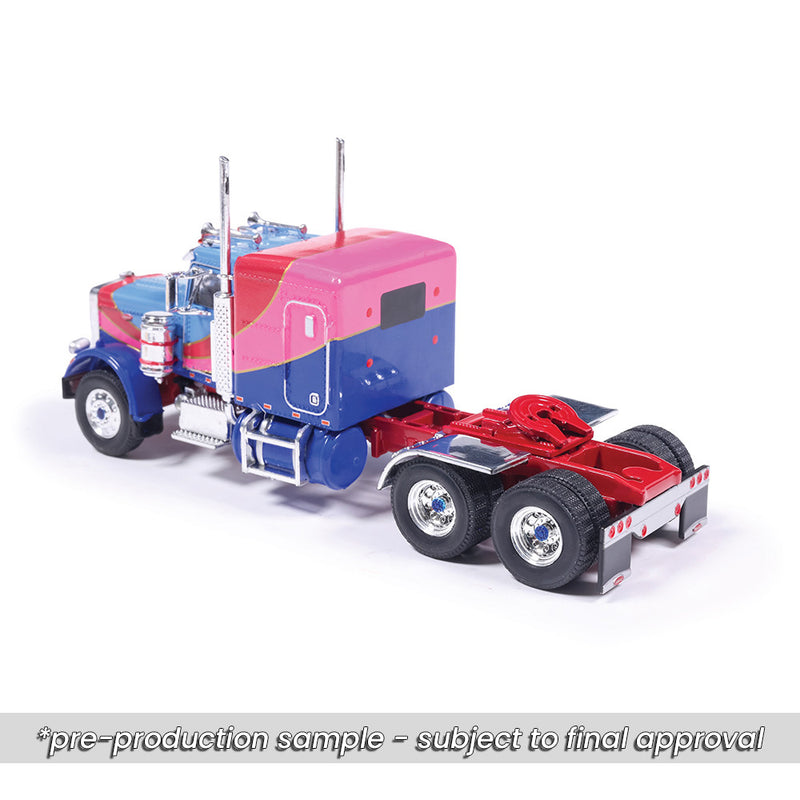 1/64 1973 Peterbilt 359 Blue and Pink by IXO America