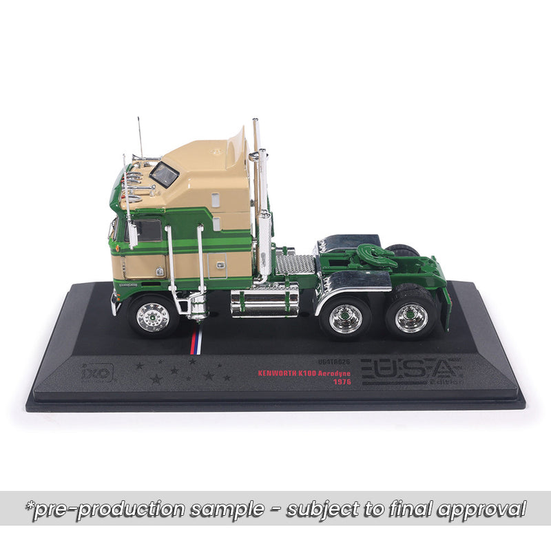 1/64 1976 Kenworth K100 Aerodyne Tan and Green by IXO America
