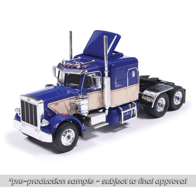 1/64 1973 Peterbilt 359 Blue and Tan by IXO America
