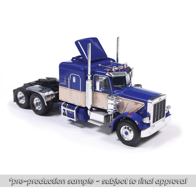 1/64 1973 Peterbilt 359 Blue and Tan by IXO America
