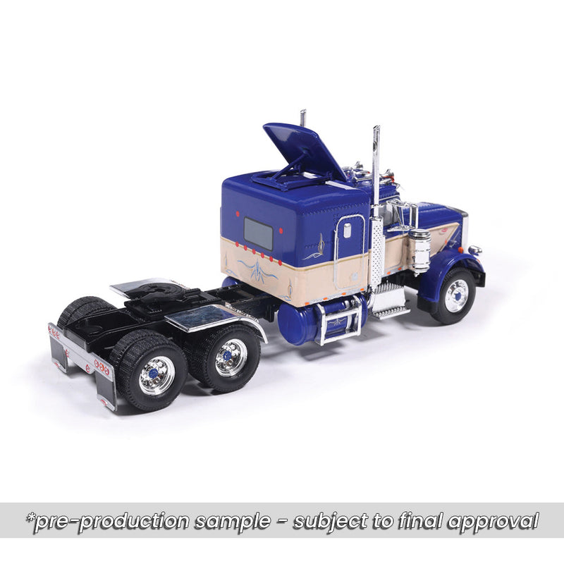 1/64 1973 Peterbilt 359 Blue and Tan by IXO America