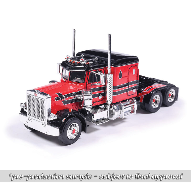 1/64 1973 Peterbilt 359 Red and Black by IXO America