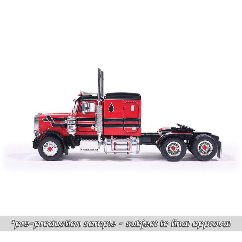 1/64 1973 Peterbilt 359 Red and Black by IXO America