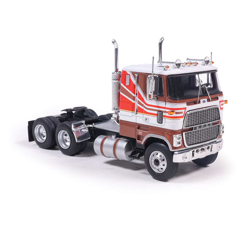 1/64 1976 Ford CL 9000 Brown and Red by IXO America