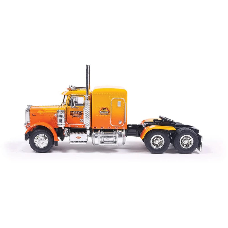 1/64 1981 Peterbilt 359 Kelsey's Trucking Orange by IXO America