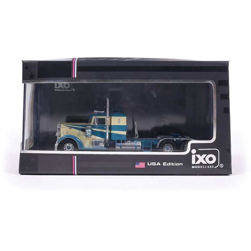 1/64 1952 Peterbilt 350 Semi Truck, Blue & Cream by IXO Models