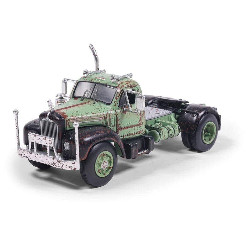 1/64 1953 Mack B61 Semi Truck, Rusty Green and Black by IXO America