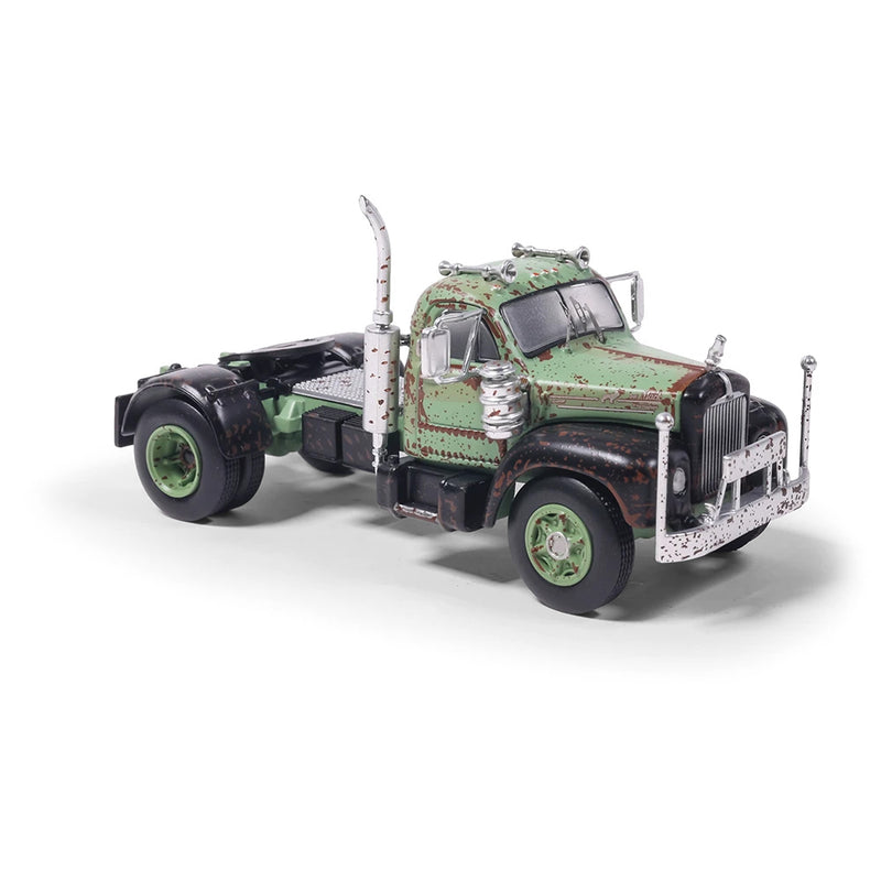 1/64 1953 Mack B61 Semi Truck, Rusty Green and Black by IXO America