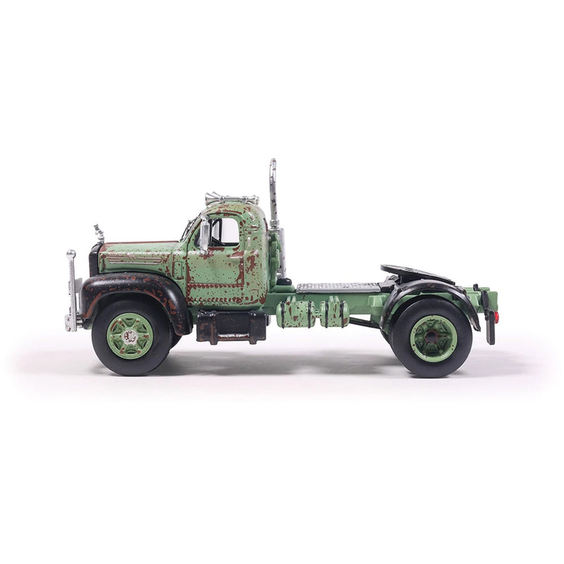 1/64 1953 Mack B61 Semi Truck, Rusty Green and Black by IXO America