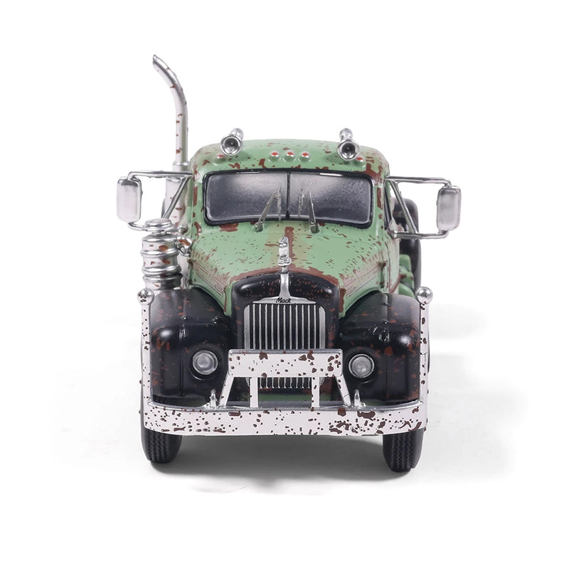 1/64 1953 Mack B61 Semi Truck, Rusty Green and Black by IXO America