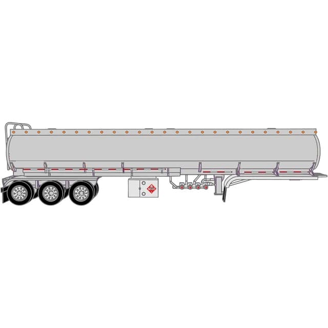 1/64 Tridem Tanker Trailer Silver by IXO America