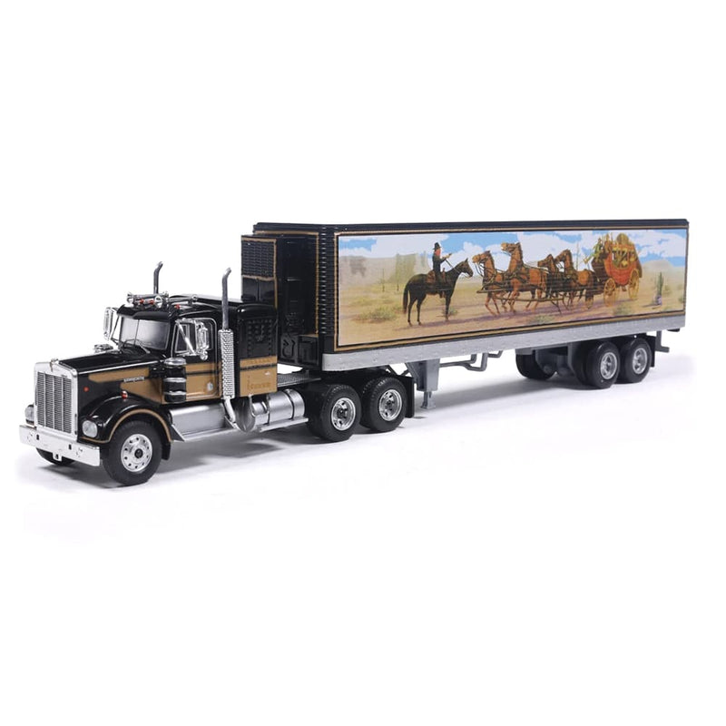 1/64 1976 Kenworth W900 Semi Truck with Western Scene Trailer by IXO America