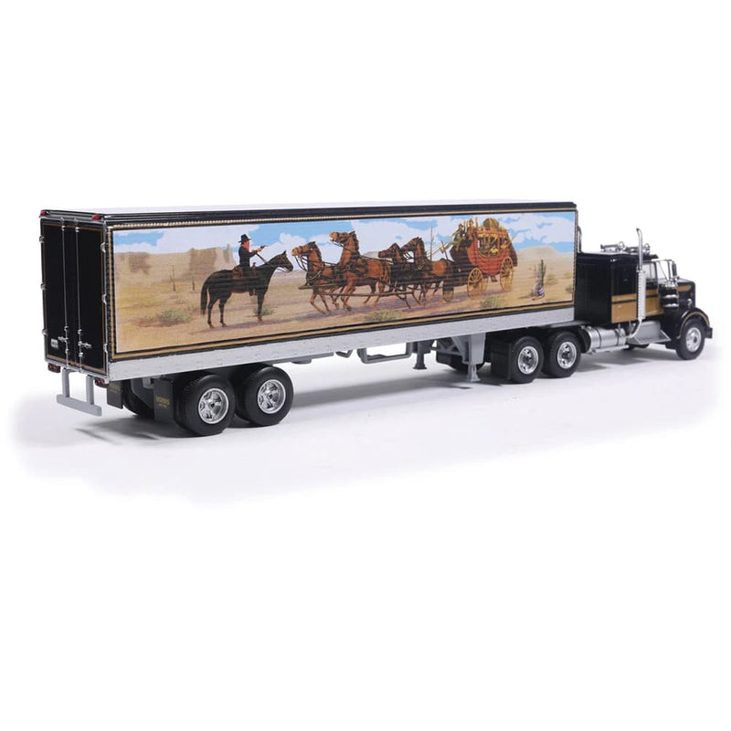 1/64 1976 Kenworth W900 Semi Truck with Western Scene Trailer by IXO America