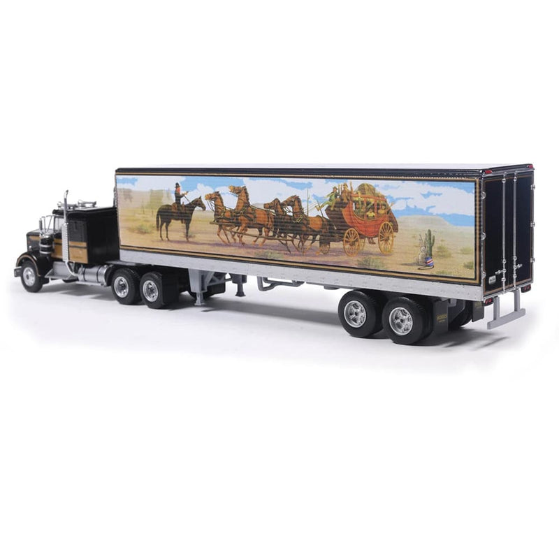 1/64 1976 Kenworth W900 Semi Truck with Western Scene Trailer by IXO America