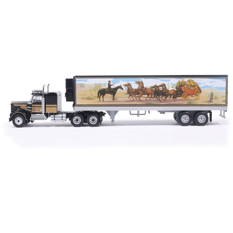 1/64 1976 Kenworth W900 Semi Truck with Western Scene Trailer by IXO America