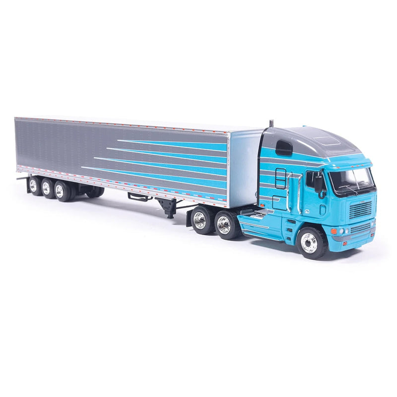 1/64 2002 Freightliner Argosy Grey and Blue with Modern Trailer by IXO America