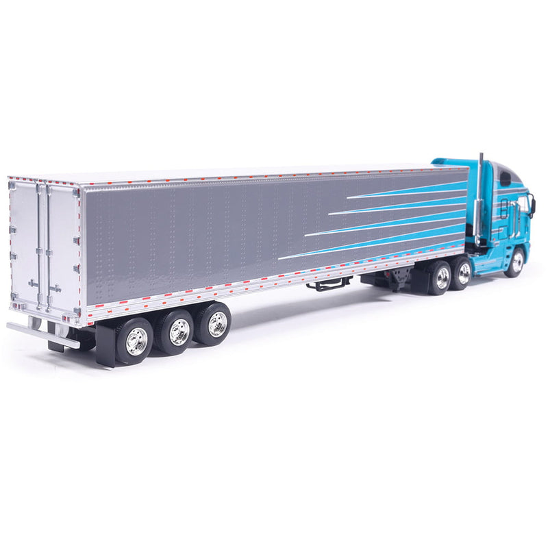 1/64 2002 Freightliner Argosy Grey and Blue with Modern Trailer by IXO America