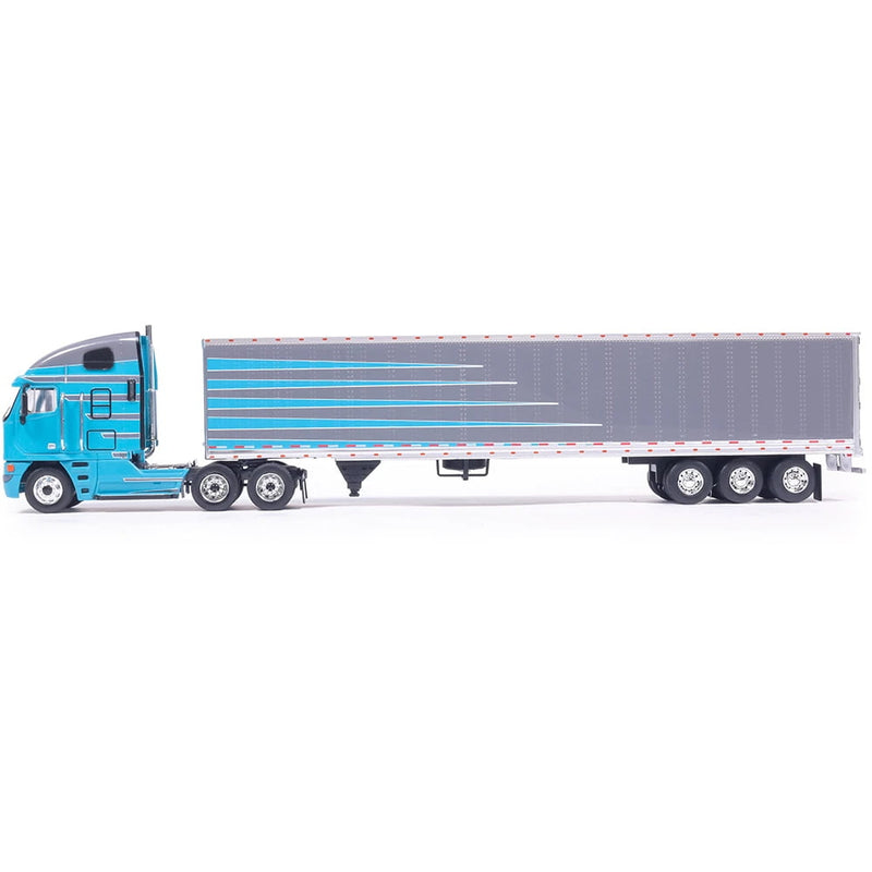1/64 2002 Freightliner Argosy Grey and Blue with Modern Trailer by IXO America