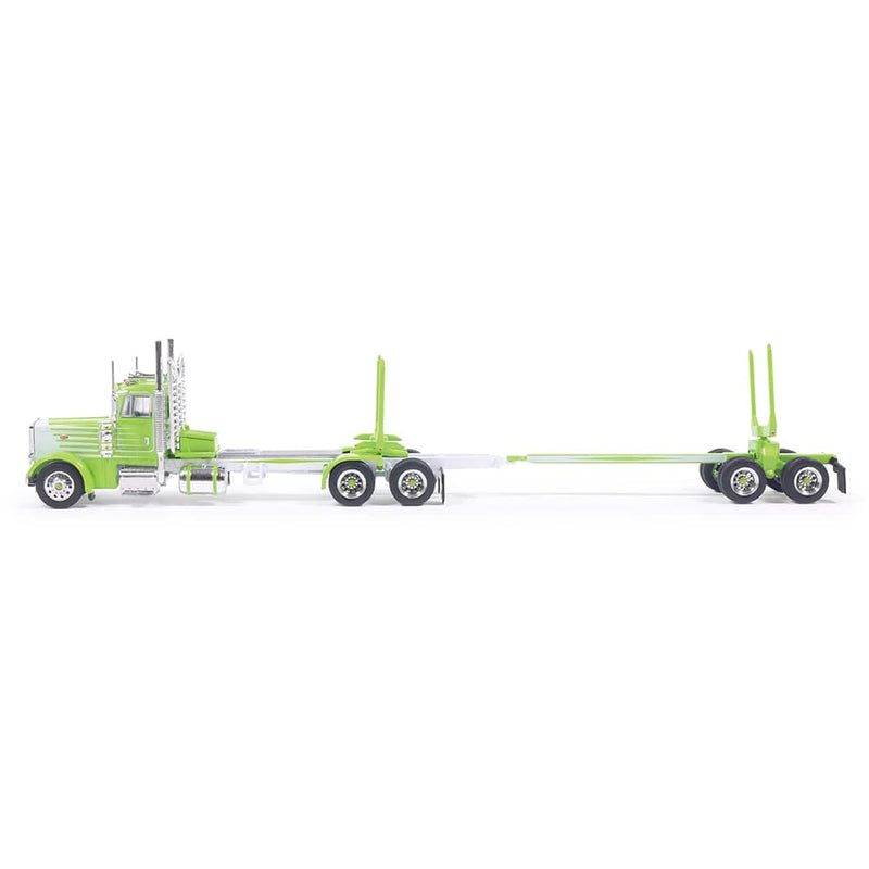 1/64 Peterbilt Logging Truck Green and White by IXO America