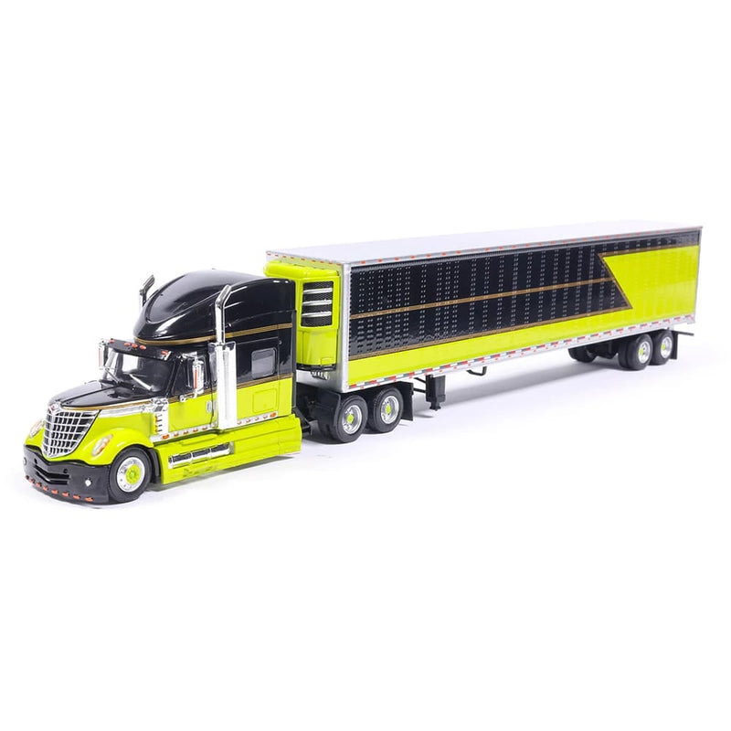 1/64 2010 International Lonestar Semi Truck with Reefer Trailer, Green and Black by IXO Models