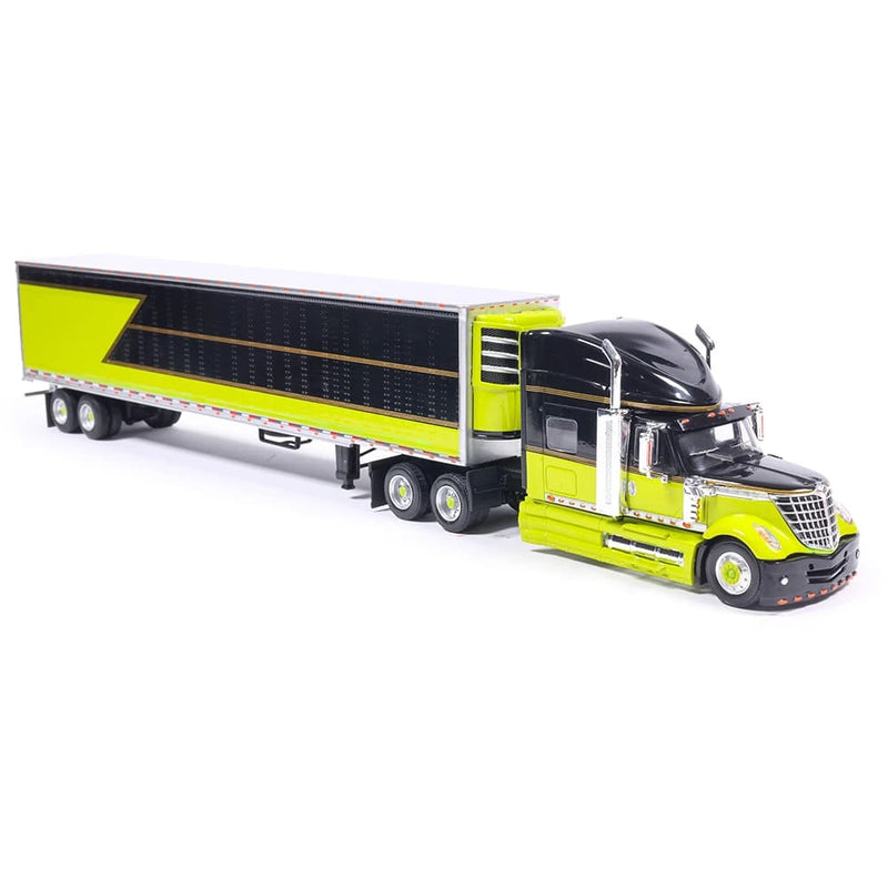 1/64 2010 International Lonestar Semi Truck with Reefer Trailer, Green and Black by IXO Models